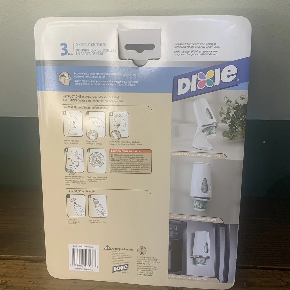 Dixie Cup Dispenser 3oz Vtg 2002 Modern Retro Space Age Counter/Wall Mount NOS
